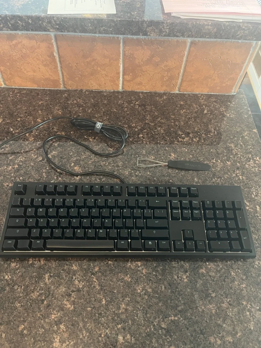 WASD KeyBoard Mechanical V2B Cherry MX Brown Backlit Coding - Picture 2 of 6